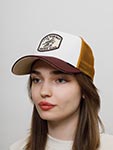 Бейсболка DJINNS арт. HFT Coffee Club (коричневый / белый)